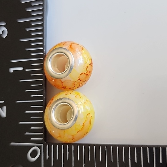 WATERCOLOR  Murano  Glass European Beads for Charm - Picture 3 of 5